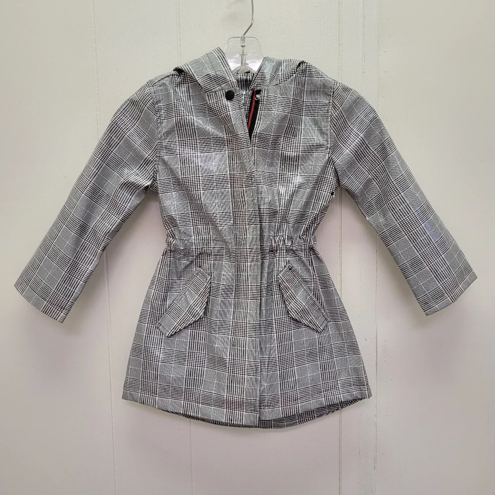 Urban Republic Girls Plaid Anorak Rain Coat